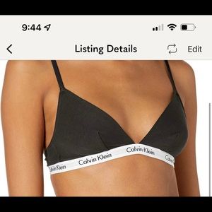 Calvin Klein triangle Bralette